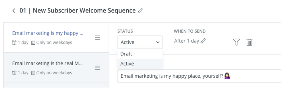 ConvertKit Active Button for Emails