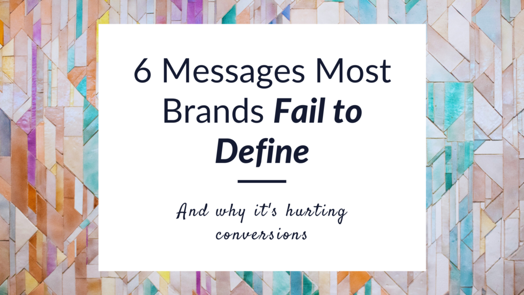 Why you need a messaging hierarchy to refine your copy