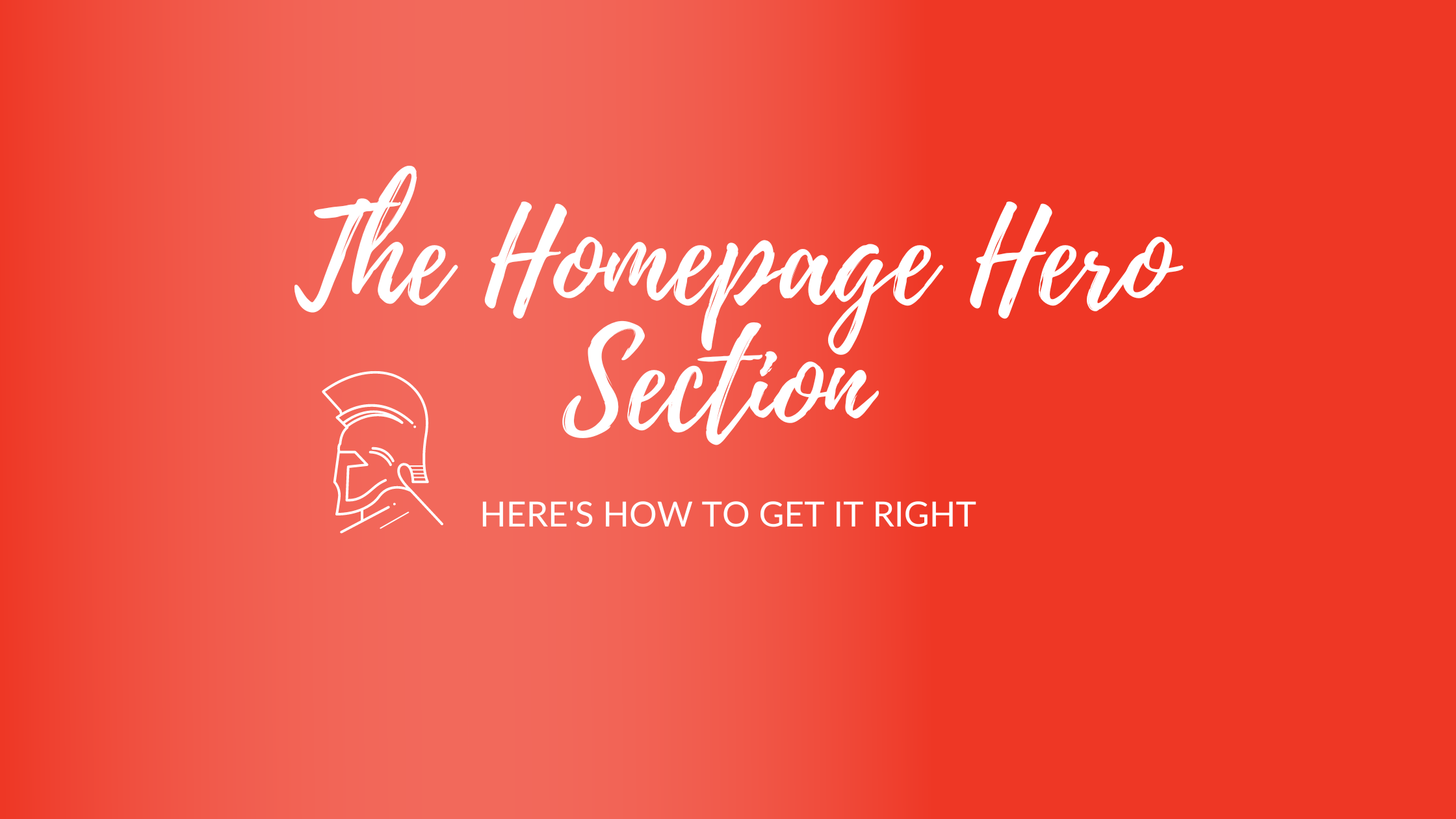 ecommerce homepage hero section